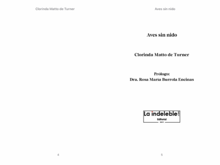 Aves sin nido (1889) de Clorinda Matto de Turner (.epub) - Imagen 4